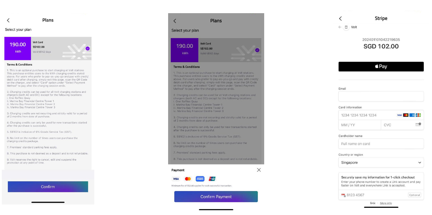 Volt EV subscription card Best EV charging rates Keppel Volt